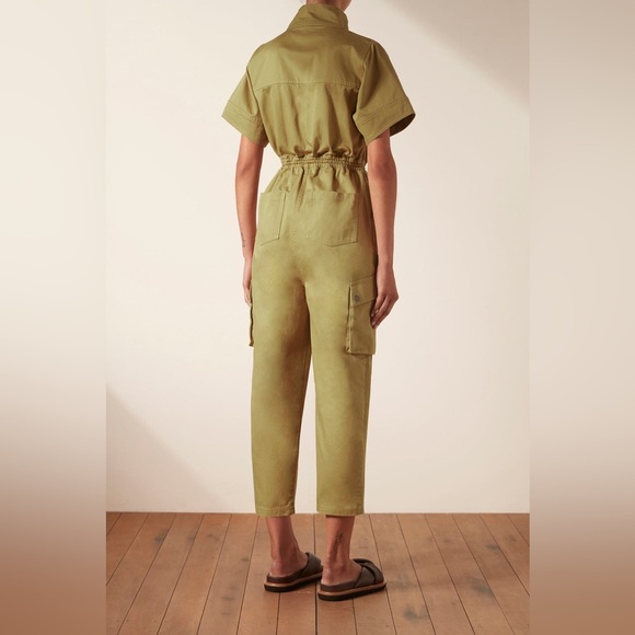 Shona Joy NERUDA UTILITY BOILER SUIT WHEAT Khaki Combat Utility Jumpsuit - Picture 5 of 16